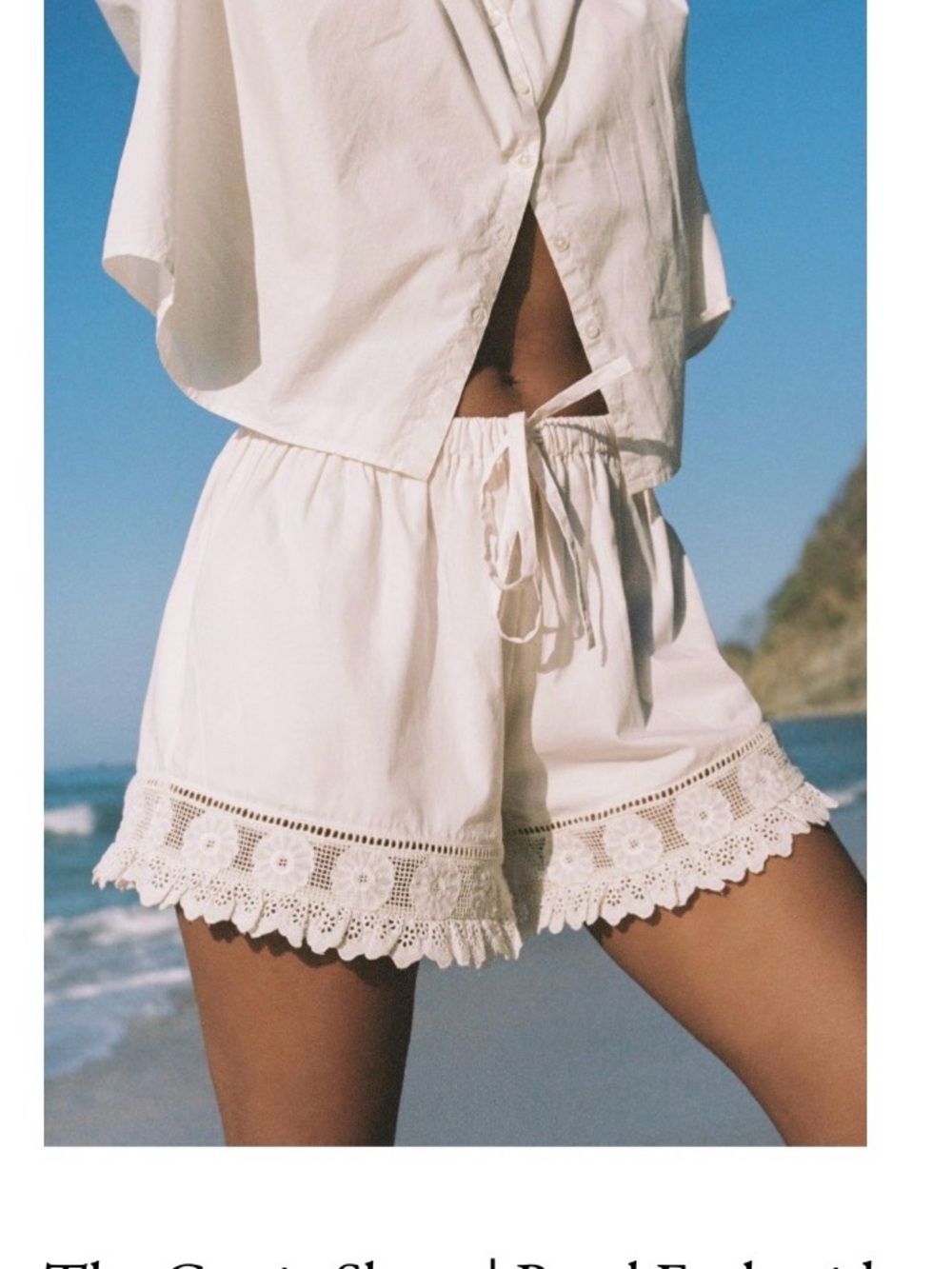 Christy Dawn Cassia short in pearl